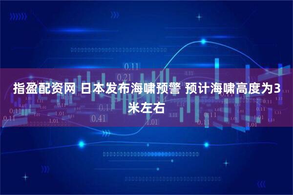 指盈配资网 日本发布海啸预警 预计海啸高度为3米左右